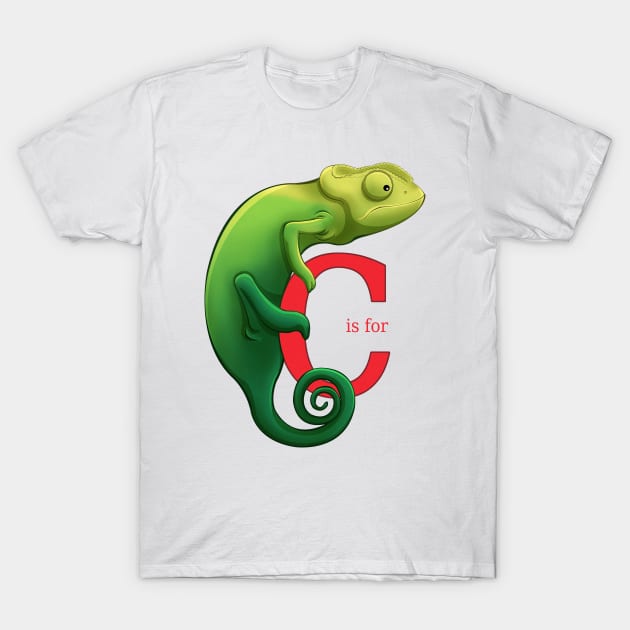 C is for Chameleon T-Shirt by Art by Angele G